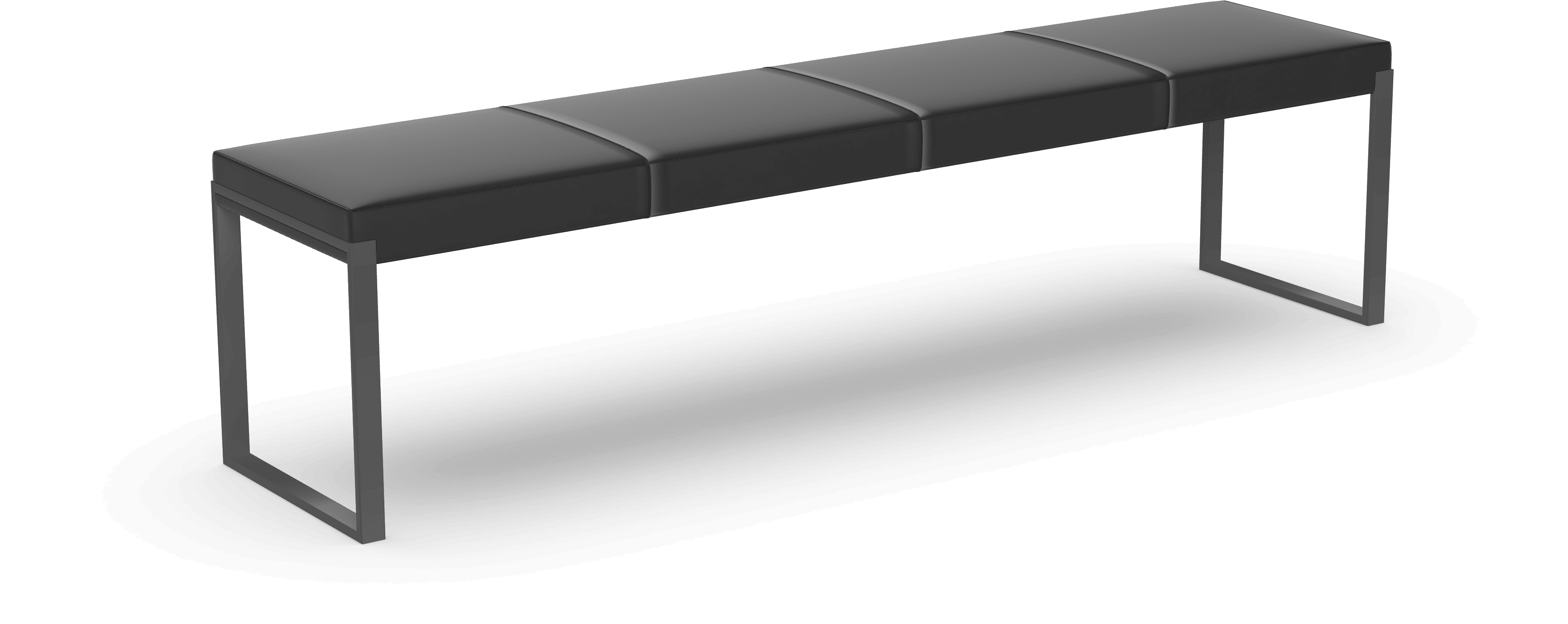 fusion bench angled black