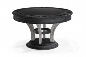 Centennial game table black wire brush rustic grey with reversible game top