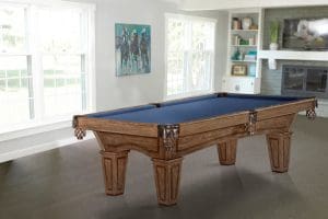batch1 allenton 7 foot pool table with tapered leg rustic dark brown 2